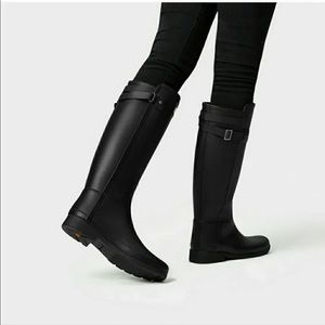 hunter refined boot matte black